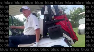 Donald Trump on Golf Cart  Kamala Harris is Pathetic
