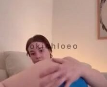 Okichloeo Onlyfans Pussy Tease and BBC dildo fuck sex tape