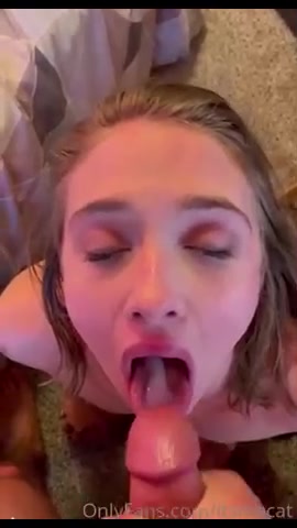 Itsmecat HOT Sextape Blowjob Cum In Mouth